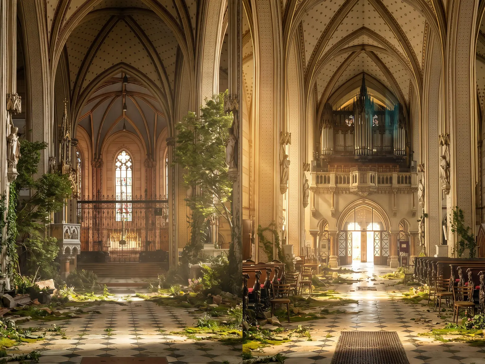AI recreation — St. Wenceslas Cathedral, Olomouc